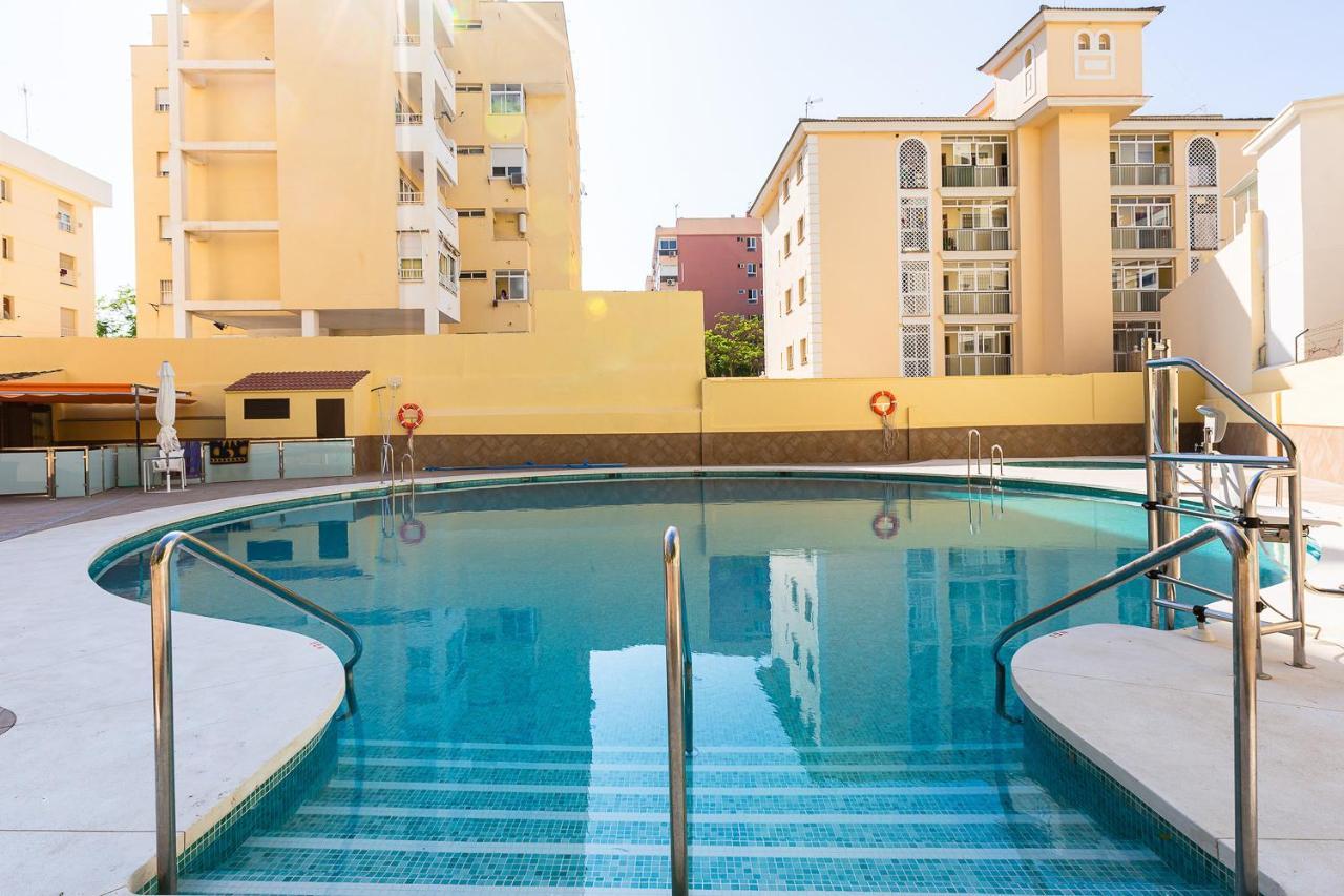 Ver853 - Estudio Con Terraza Vistas Al Mar, Piscina, Playa, Centro トレモリノス エクステリア 写真
